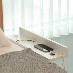 아이린의 엘린 침대 안방 보조 화이트 원목 미니 협탁 대용 틈새 매트리스 선반