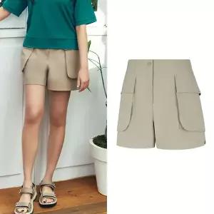 [콜핑] 여성 여름 시원 스트레치 포켓 등산 4부 반바지 KSC975VP8W