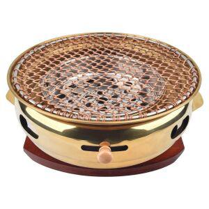 항아리 화로 업소용 숯불 바베큐 로스타 원형 그릴 고기판 그릴팬 캠핑 스테이크 무쇠팬