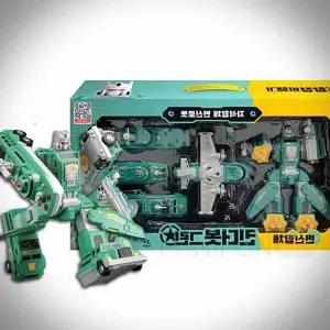 틴틴 킨더봇 그린 함정비행기 변신카 카장난감 차장난감
