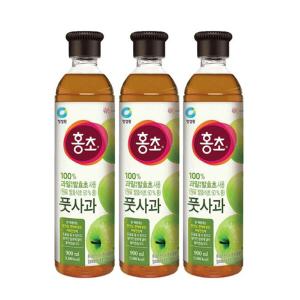 청정원 홍초 풋사과(기능성) 900ml, 3개