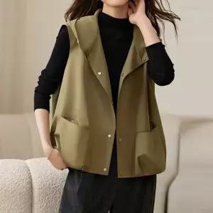 [하프클럽/카라]KARRA (77까지)스무스후디포켓베스트_A5S0720