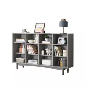 그레이 150cm 원목 오픈형 수납 책장 3단 (WFHJKW0)