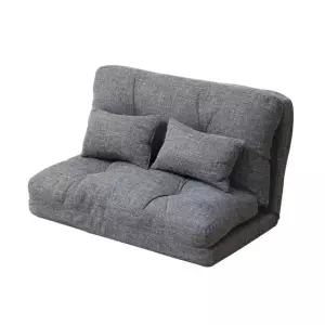좌식 소파베드 각도 2인용 조절 그레이 120cm (WFHJL6P)