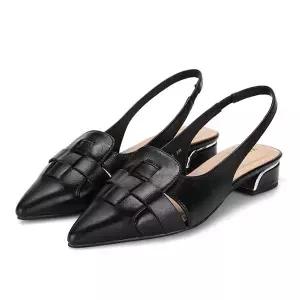 [BABARA][본사운영] 바바라 양가죽 스틸레토 여성슬링백 3cm_AAG137