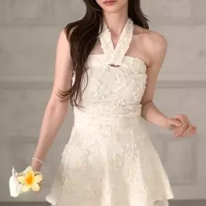 여성 리본 긴 넥타이 꽃무늬 탑 여름 휴양지 블라우스