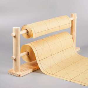 화선지 롤 거치대 랙 스탠드 서예 한지 종이 스크롤