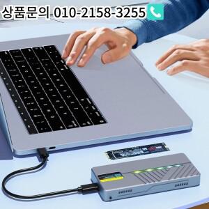 AT82-10Gbps RGB SSD M2 NVME NGFF 인클로저(디스플레이 화면 ) M/B+M 키 외부 HD 케이스 4TB  C Ard 드라