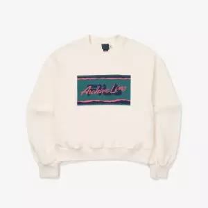 [롯데백화점]휠라 아카이브 세미크롭 맨투맨 (FE2POF6101F_CRM)