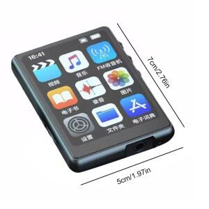 MP4 MP3 플레이어 무손실 음악 터치 스크린 블루투스 호환 HiFi 워크맨 스피커 FM 전자책 레코더