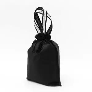 부직포 주머니 검정색 가방 옷 운동화 조리개 (WFHKANH)