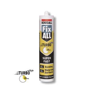 SN 수달 픽스올 터보 강력 접착실리콘 백색 빠른건조 Soudal Fixall Turbo