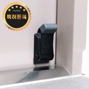 힙톡 도어스토퍼 현관문 스토퍼 현관 말발굽 무타공 자석 블랙 방향제미포함...