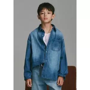 [블루테일](강남점) 워커스타일 블루 데님 셔츠 AZG1BL01BU