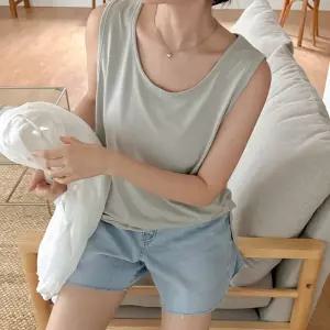 [제작] 에어리브 드라이실 숏앤롱 텐셀 나시 83076 빅사이즈 여성의류