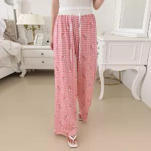 [유야]여성 배색 곰돌이 잠옷바지 홈웨어 -FHP0010- 여름