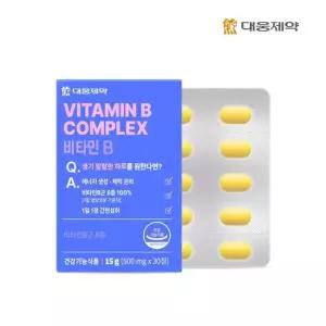 [대웅제약] 비타민B 컴플렉스(500mg x 30정) (30일분) x 1개