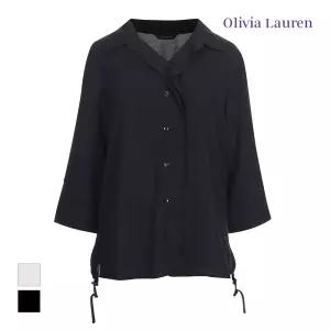 [올리비아로렌] 스트링 아우터형 블라우스_VOCNLWF7436