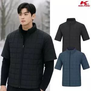 [아웃도어스/콜핑]콜핑 남성 겨울 웰론 퀄팅 등산 반팔 패딩 자켓 KSC652VJ1M