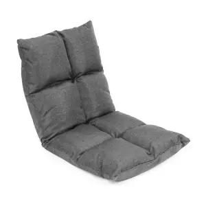 좌식쇼파 그레이 푹식한 각도조절 좌탁 원룸 각도조절 리클라이너 접히는 접는