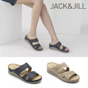 [잭앤질]잭앤질 큐빅 펀칭 쿠션슬리퍼(JB2Z407)