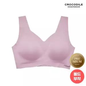 [크로커다일]프리미엄나이론 큰컵 V넥 런닝 브라 핑크 CDWBR2O02T