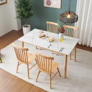 몬스 통세라믹 원목 4인 식탁 세트_의자형 KEF044C (착불)