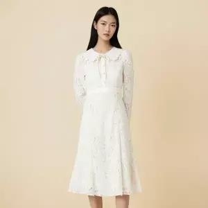 [롯데백화점]라인에디션 레이스 플레어 롱원피스(NWOPOB03)