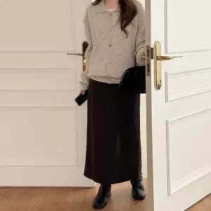 [공구우먼] [제작] 스테디셀러 밴딩 맥시 스커트 83935 빅사이즈 여성의류