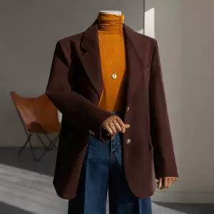 (안나앤모드) A. mono 골드버튼 울 자켓[자켓C0227N39]