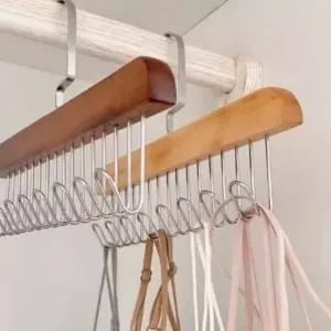 넥타이 벨트 모자 스카프 걸이 옷걸이 후크 8구 (WFJYBIS)