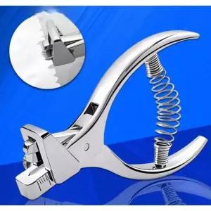 비닐펀칭기 진공포장 절취 타공기 수동 비닐 절단기 포장용 펜치