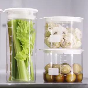 [리본제이]듀오 컨테이너 내열 유리 밀폐용기 500+700ml / 물병 밀프렙 샐러드보틀 유리병 캐니스터