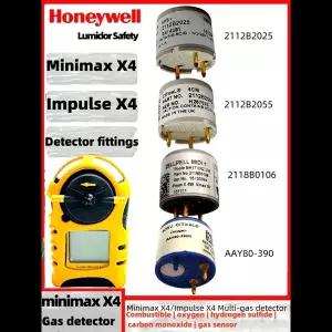 호환 Honeywell Minimax X4 Impulse X4 감지기 경보기 피팅 가연성 황화수소 산소 일산화탄소 산소 센서