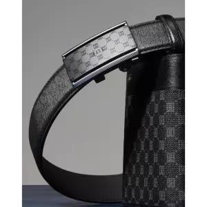 닥스 DAKS 블랙 루이스 DD패턴 무광버클 자동벨트 DBBE3E711 340395