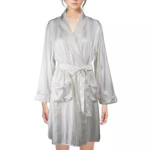 실크핏 사틴 스트라이프 여성 로브가운 GW8869W