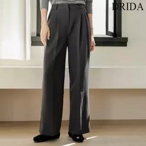[드리다]봄 가을 2기장 롱 기본 빅사이즈 와이드 통바지 슬랙스 정장 팬츠 하객 모임 상견례 오피스룩 미시