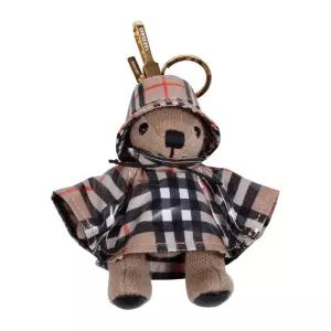체크 레인코트 테디 베어 키링 8115527 A2021