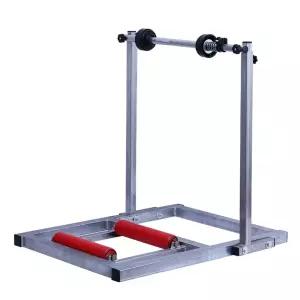 타이어랩핑기 차량 휠 수동 수직베일러 타이어 포장 랩핑기