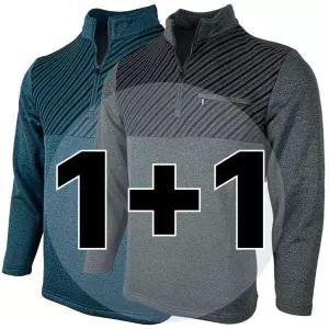 원 플러스 원 겨울 기모 남자 긴팔 작업복 상의 BTR418 등산 작업티 티셔츠 기능성 남성 집업