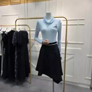 [에고이스트]컬러 배색 슬림핏 터틀넥 풀오버 EQ4KL068IB_CA