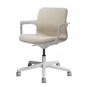 시디즈 의자 컴퓨터 책상 사무용 높이조절 가죽 에가 아이보리