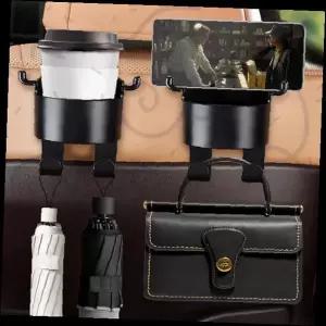 차량용 뒷좌석 컵홀더 폰거치대 테이블 트레이 헤드레스트 멀티 수납함