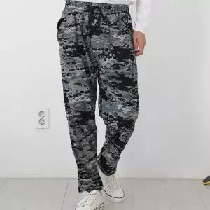 남성 융털 바지 디지털 기모 작업 남성 밀리터리 바지 겨울 밴딩 작업복 웨어