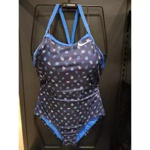 [나이키스윔](의정부점)여성수영복블룸 러쉬 레이서백 블루 크리스탈 NESSG025-434