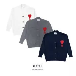 [Ami] 아미 빅로고 여성용 가디건