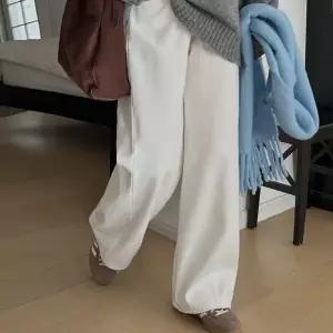 [빅사이즈]이블렛 츠리에 길이별 기모 와이드 절개 코튼팬츠 제이스타일