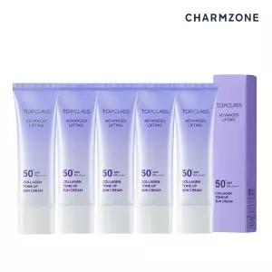 참존 탑클래스 어드밴스드 리프팅 톤업 선크림 SPF 50+ PA++++ 5개