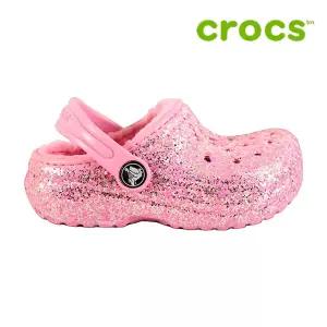 크록스 아동 샌들/ 207462-6S0/ 클래식 라인드 글리터