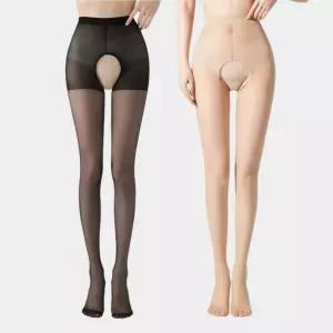여성 오픈형 팬티스타킹 밑트임타이즈 2컬러